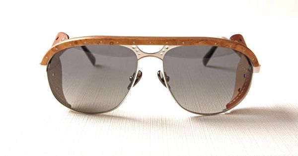Lunettes Gold and Wood BORN HERITAGE, Le Havre